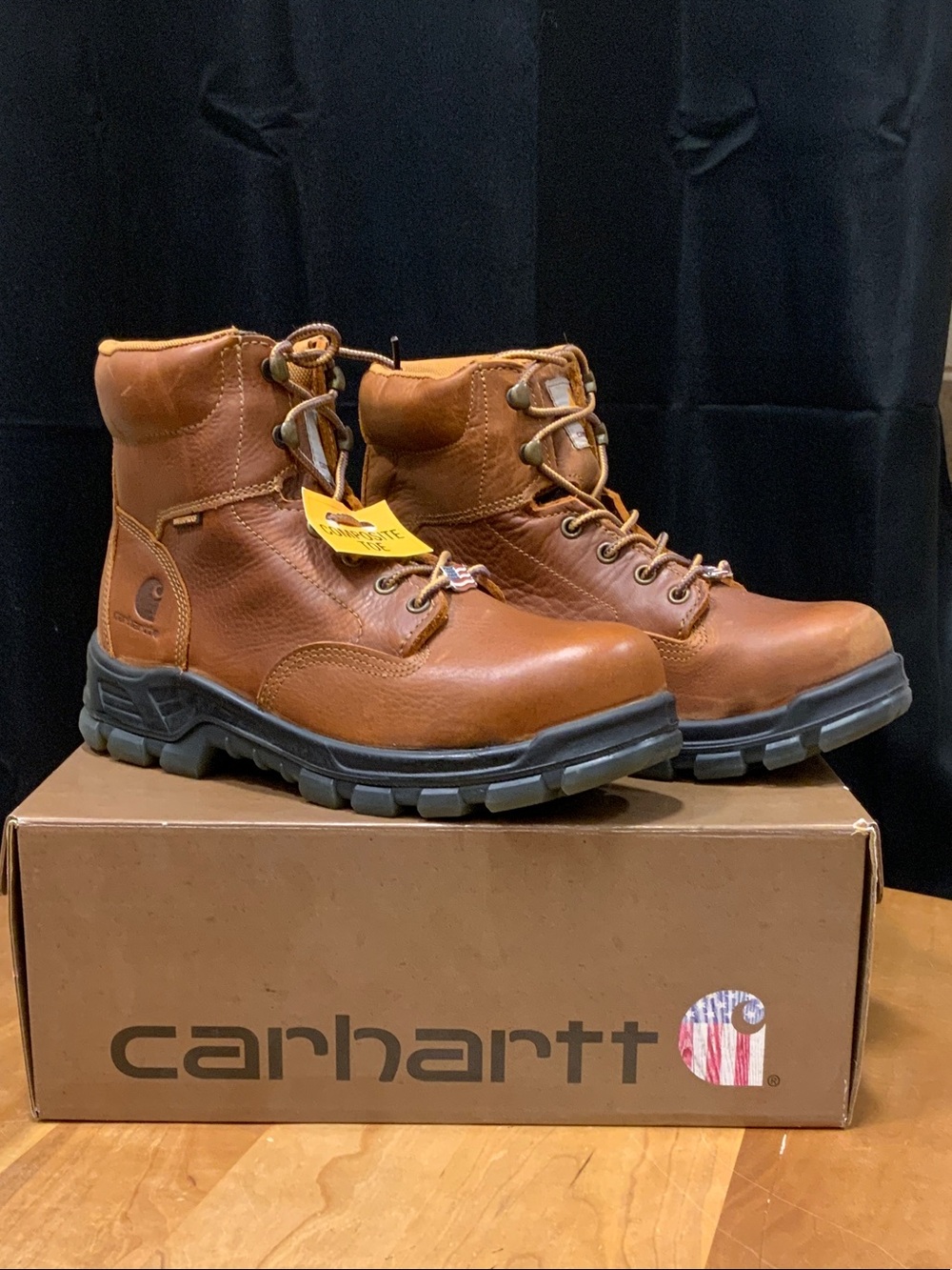 Carhartt Men's Leather Work Boots Composite Toe NWT
